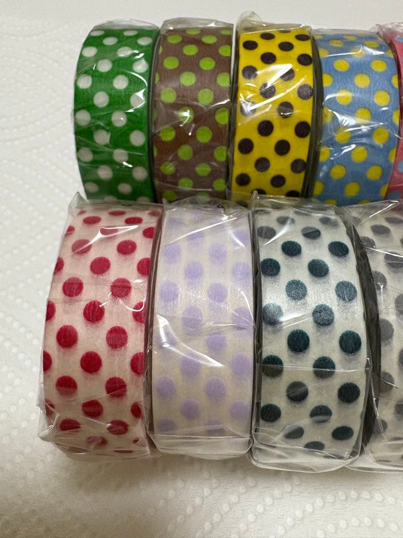 カモ井mt マスキングテープ ドット柄10ｍ巻き未開封１２個＋中古１個☆廃盤含む