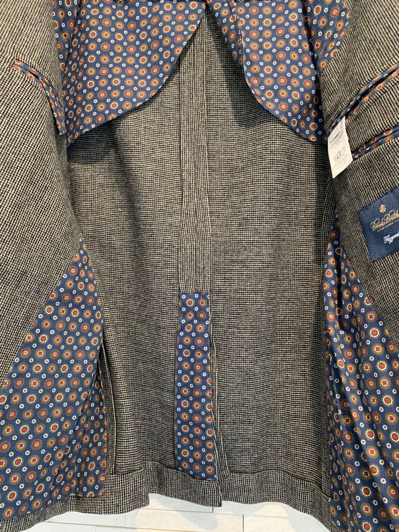 グレー ウール100%のテーラードジャケット