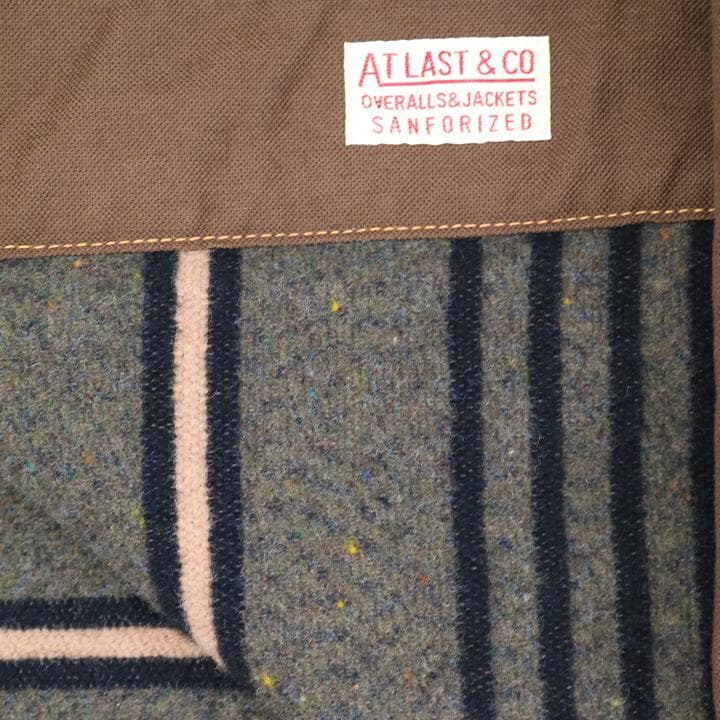 At Last ブラウンダックカバーオール　ライナー付き