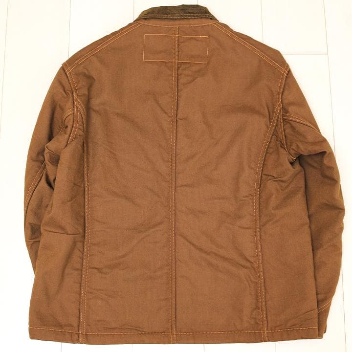 At Last ブラウンダックカバーオール　ライナー付き