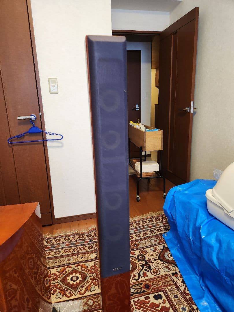 フロア型スピーカー 2個セット ウッド調