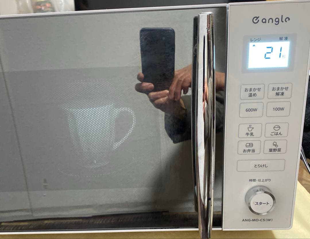 e angle(イーアングル)ANG-MO-C5 電子レンジ2022年製
