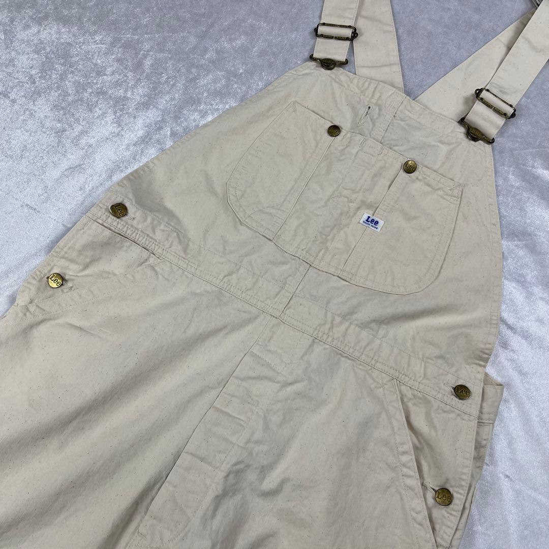 Lee オーバーオール サロペット　L ハウスマーク 復刻 日本製 生成り 希少