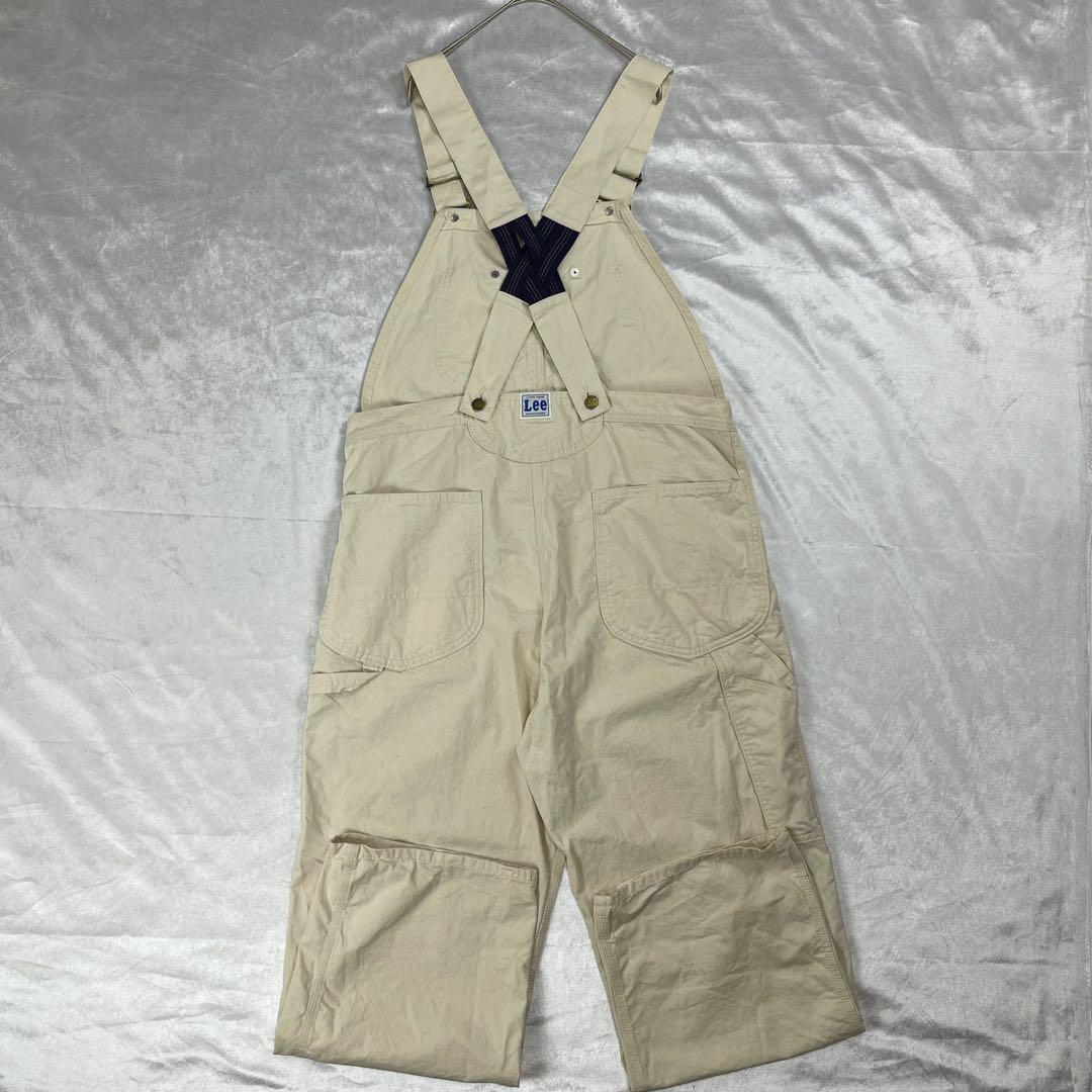 Lee オーバーオール サロペット　L ハウスマーク 復刻 日本製 生成り 希少