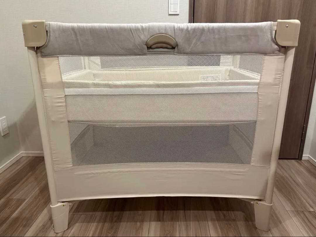 Aprica アップリカ ココネルエアー ベビーベッド 折り畳み ベージュ