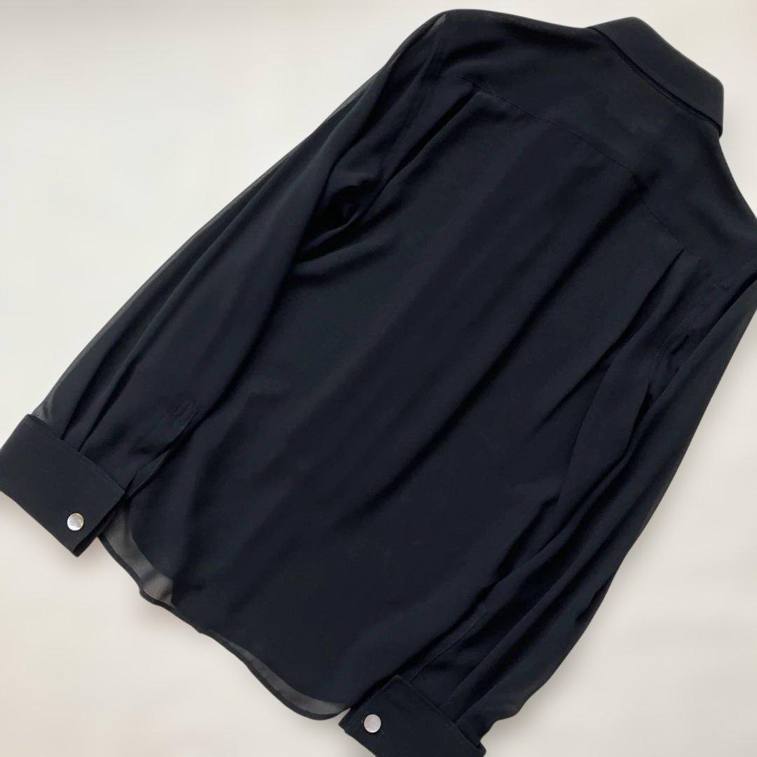 コムデギャルソン ノワール　ジョーゼットブラウス