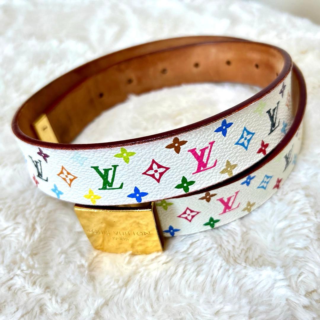 Louis Vuitton サンチュールキャレ ブロンモノグラム マルチカラー