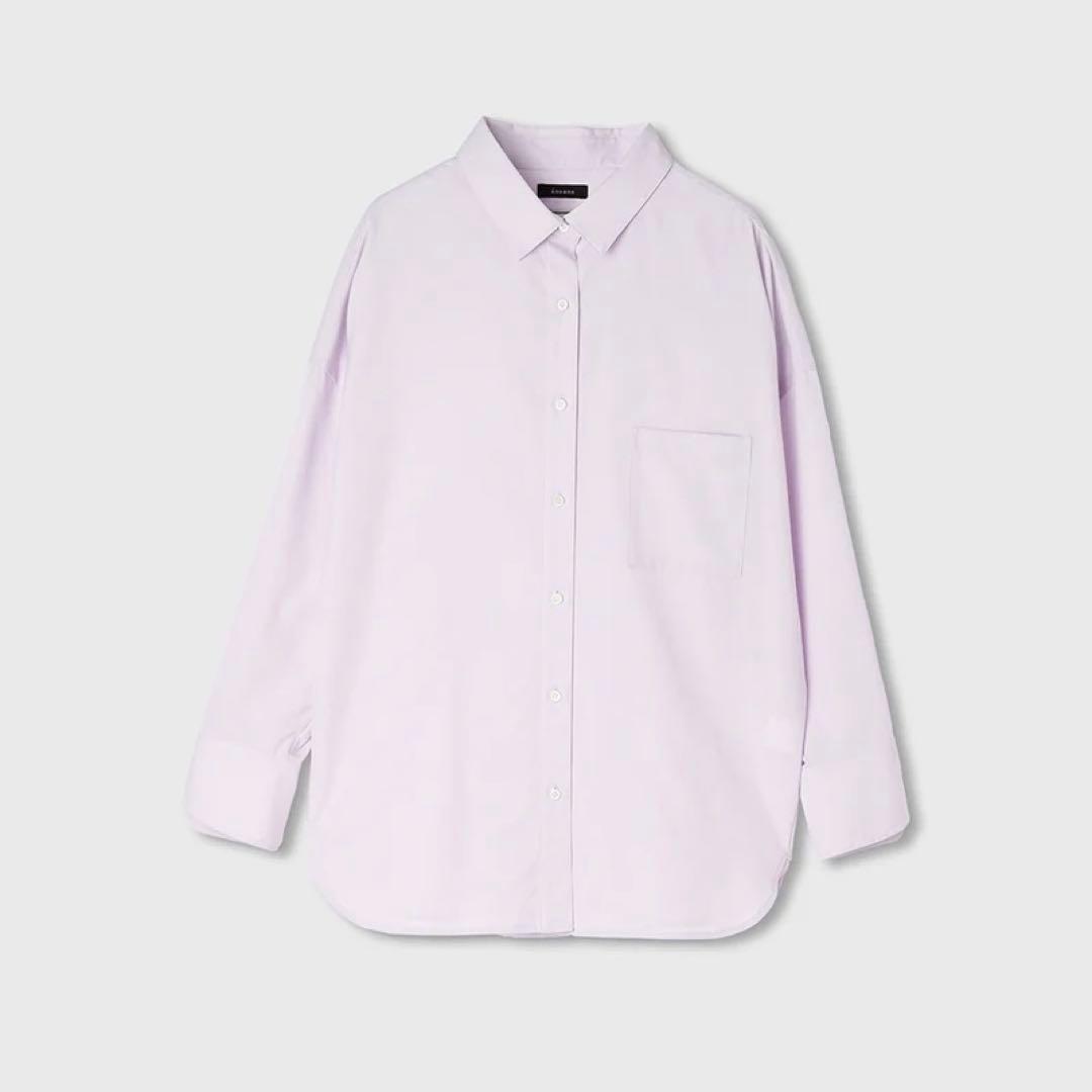 anuans 2025AW スタンダードシャツ ラベンダー