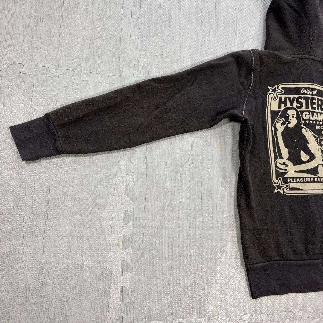 希少 HYSTERIC GLAMOUR ヒスガール 裏起毛 フルジップパーカー