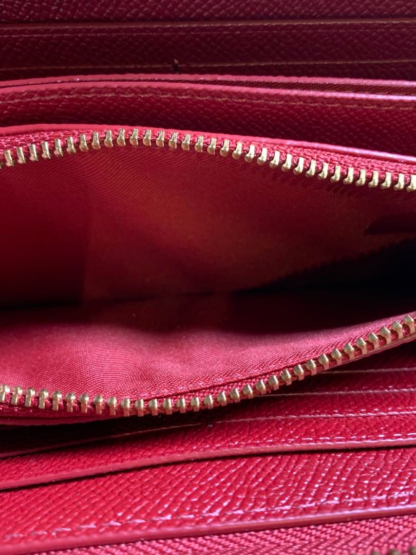 【新品未使用】COACH アコーディオン ジップ ウォレット　ボルドー