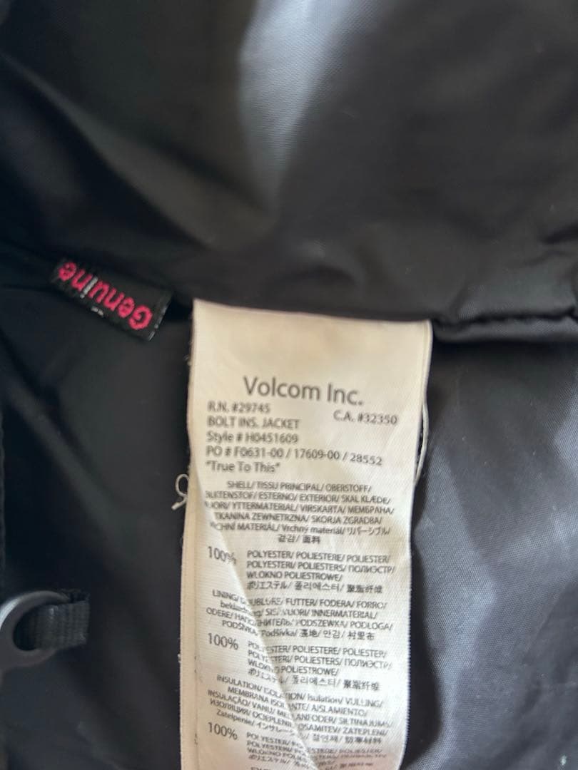 【美品】VOLCOM RIDE スノボーウェア　上下セット　ゴーグルおまけ