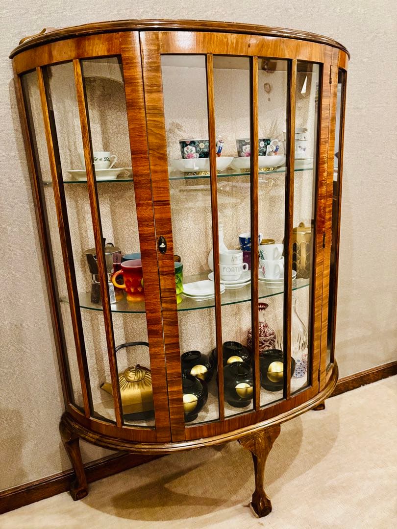 期間限定　世田谷三宿ザグローブアンティークスで購入！ガラスキャビネット飾り棚