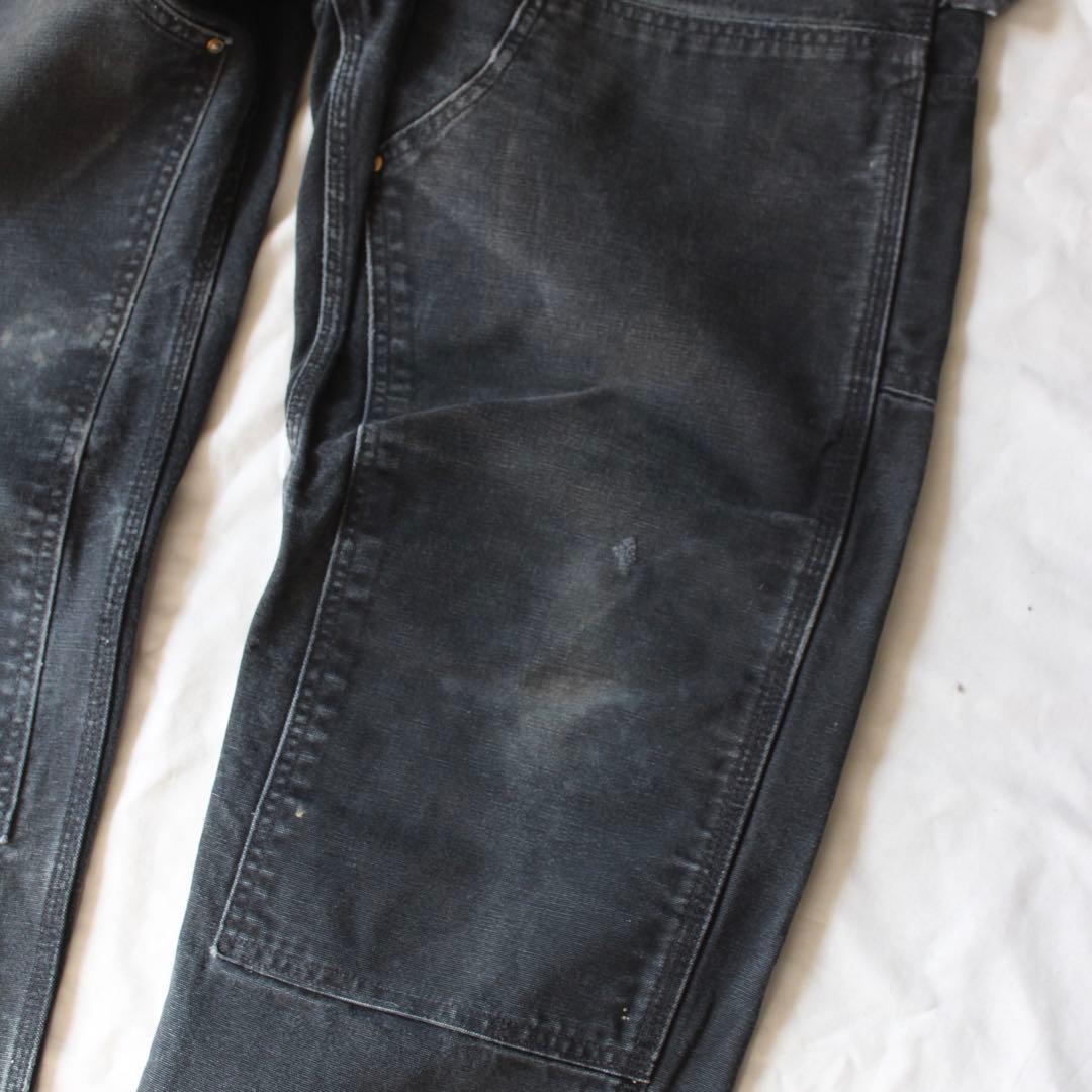 神サイズ•鬼雰囲気 Carhartt ダブルニー ペインターパンツ BLK us