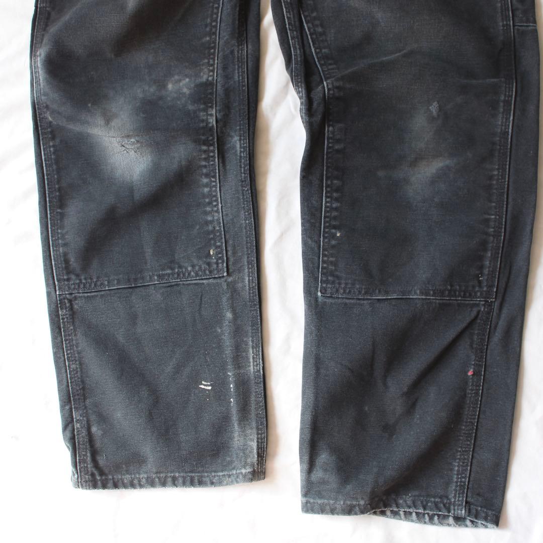 神サイズ•鬼雰囲気 Carhartt ダブルニー ペインターパンツ BLK us