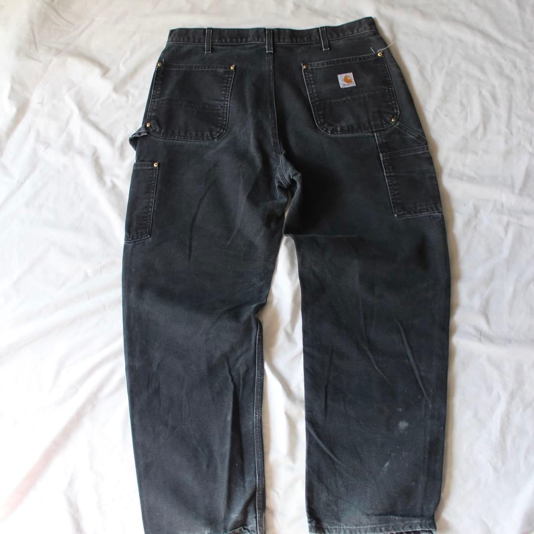 神サイズ•鬼雰囲気 Carhartt ダブルニー ペインターパンツ BLK us