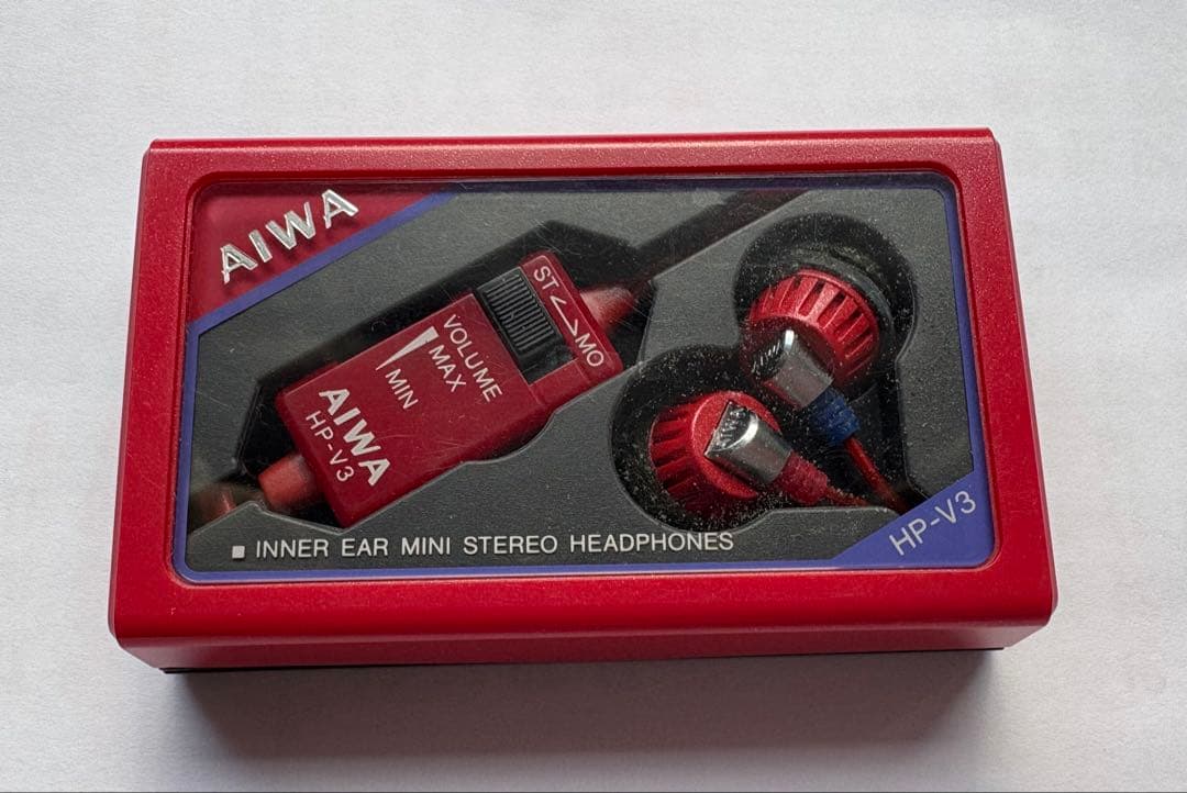 昭和レトロ 激レア AIWA HP-V3 インナーイヤーヘッドフォン イヤホン