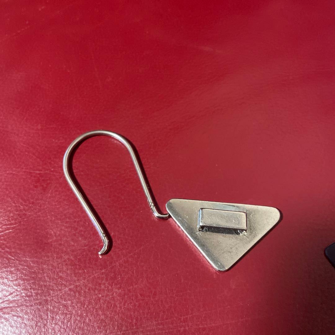 PRADA プラダ 三角ロゴ キーリング 黒 付属品完備