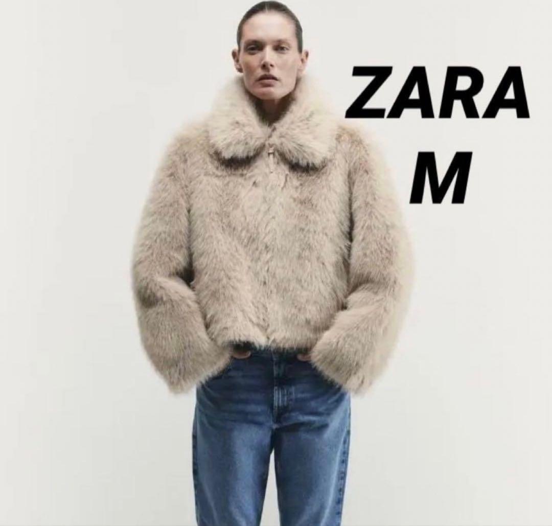 ZARA ダブルフェイクファージャケット
