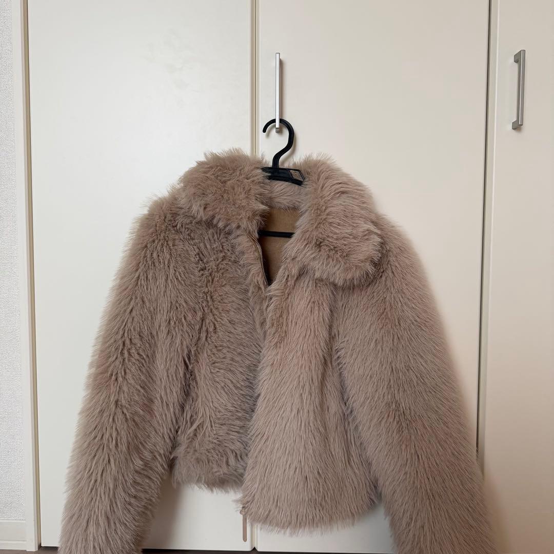 ZARA ダブルフェイクファージャケット