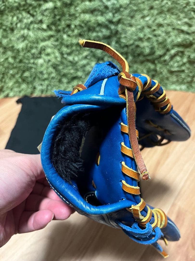 ミズノ グローバルエリート少年軟式 ブルー 左投 坂本選手モデル