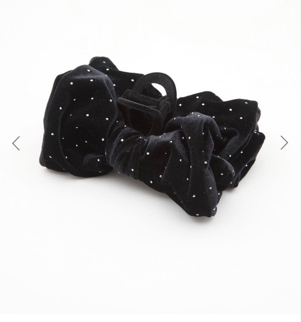 TRESSE トレス　ヘアクリップ　ドット　dot ribbon clip