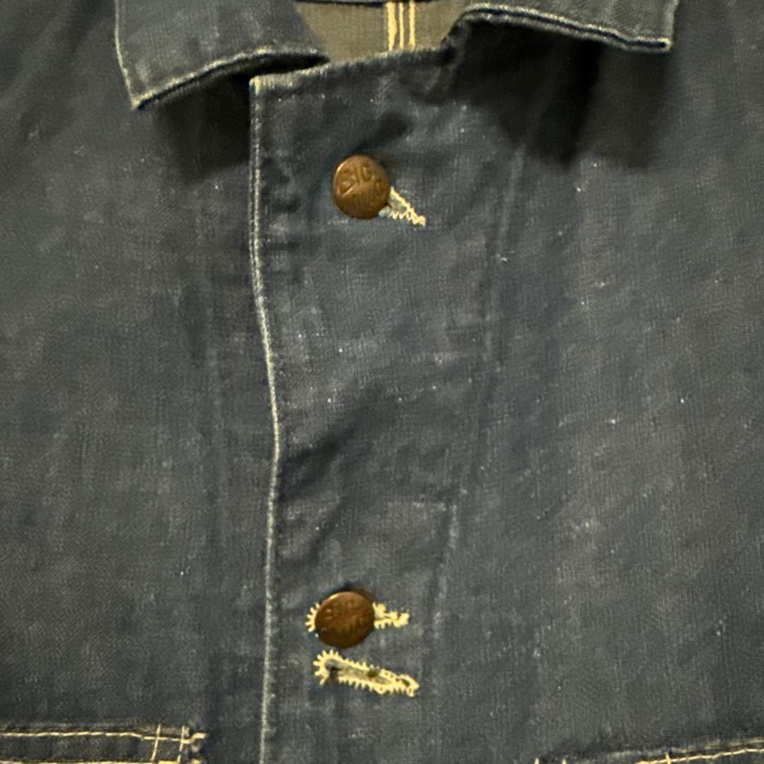 60s BIGMAC　ビッグマック　 濃紺デニムカバーオールデニムジャケットL