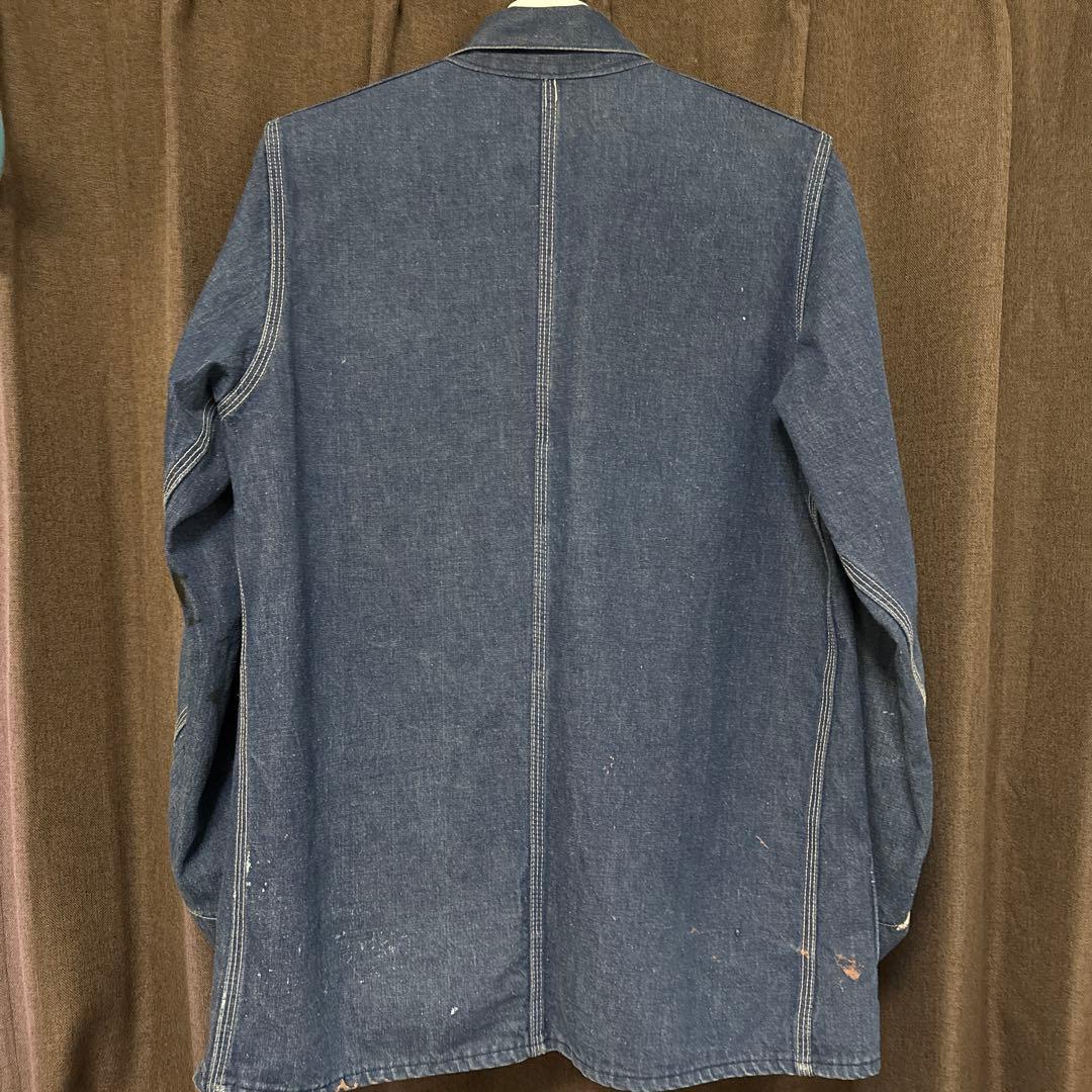 60s BIGMAC　ビッグマック　 濃紺デニムカバーオールデニムジャケットL