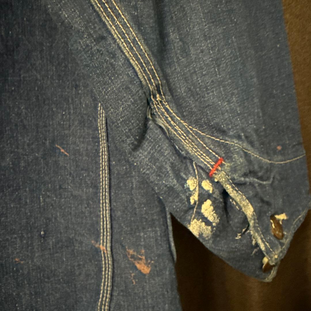 60s BIGMAC　ビッグマック　 濃紺デニムカバーオールデニムジャケットL