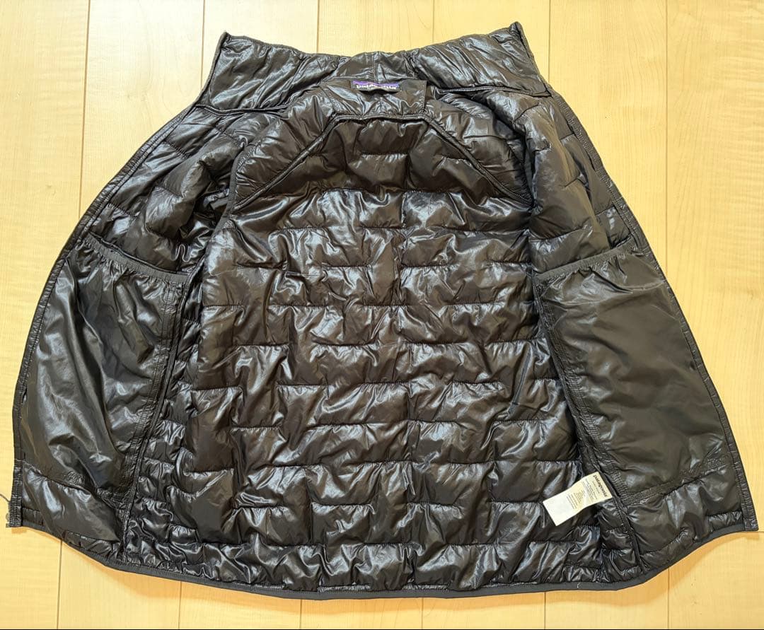 【美品】パタゴニア マイクロ・パフ・ベスト M 黒 STY84075 化繊ダウン