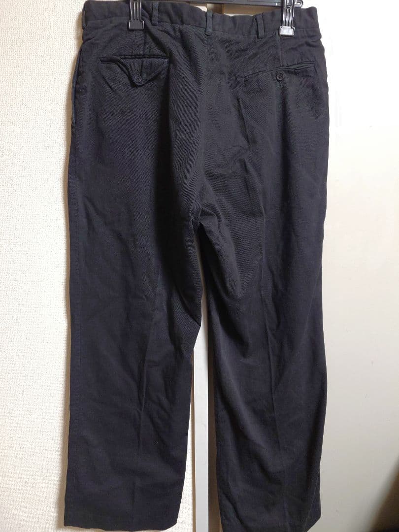 k*k様 W37L32 Super Black ポロチノ 2タックパンツ any