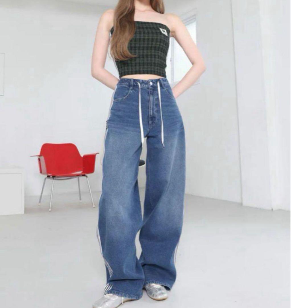 Darich ダーリッチ リメイクライクワイドデニムパンツ