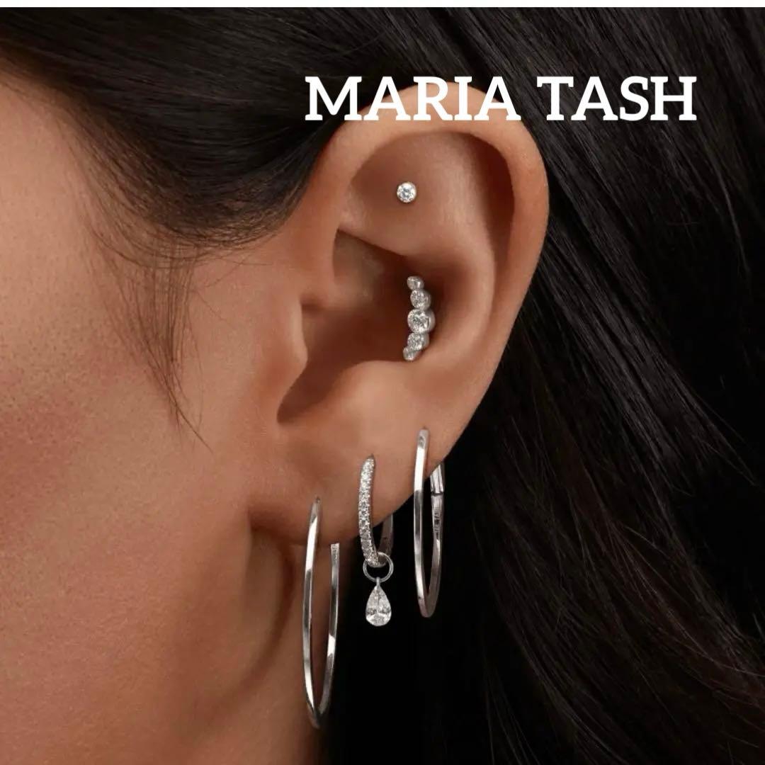 18K マリアタッシュ MARIA TASH ダイヤモンドクリッカーピアス