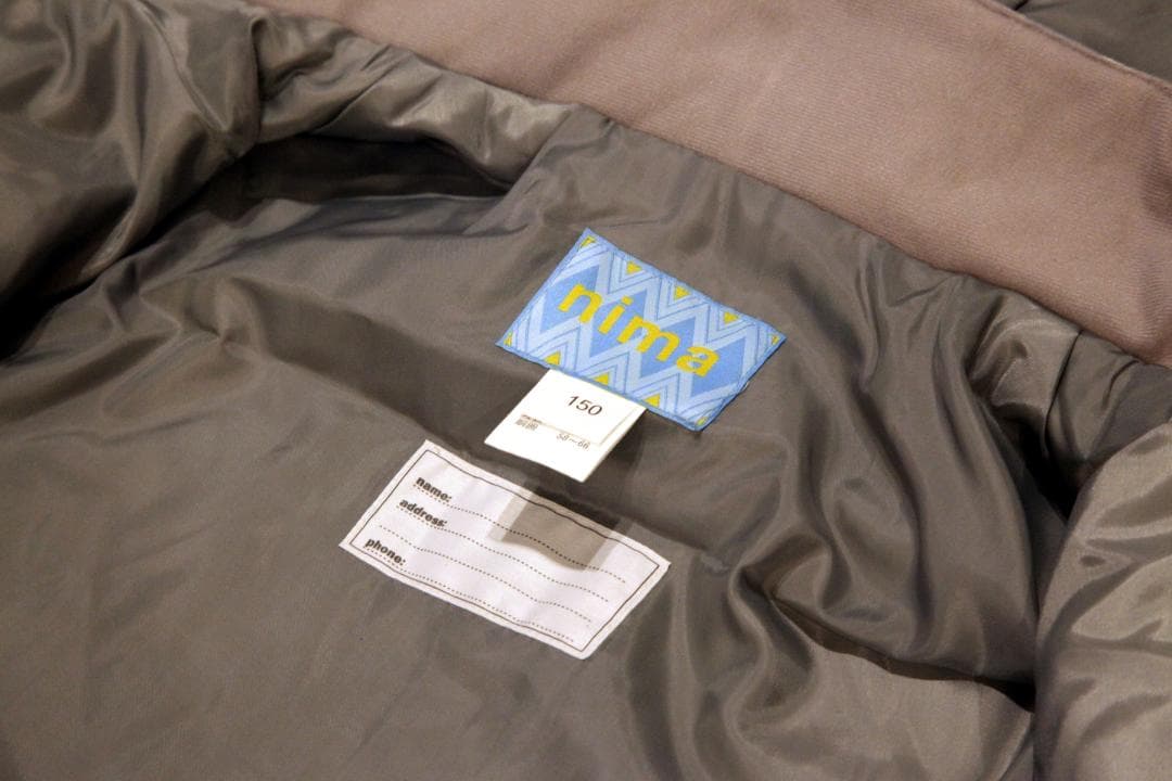 【超美品】nima ジュニアスキーウェア／150／グローブ付