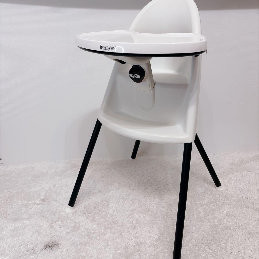 yuuka BABYBJORN　ベビージョルン　ハイチェア　白　ホワイト