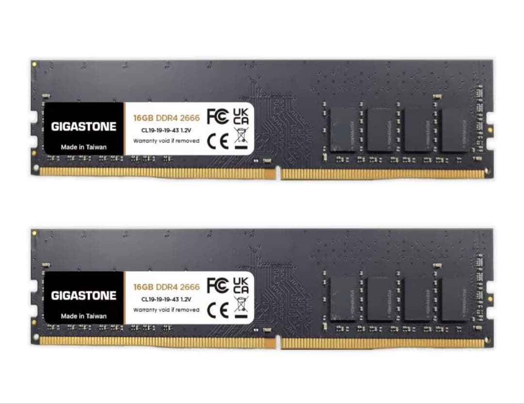 メモリー GIGASTONE32GB(16GBx2) DDR4 2666MHz No.02