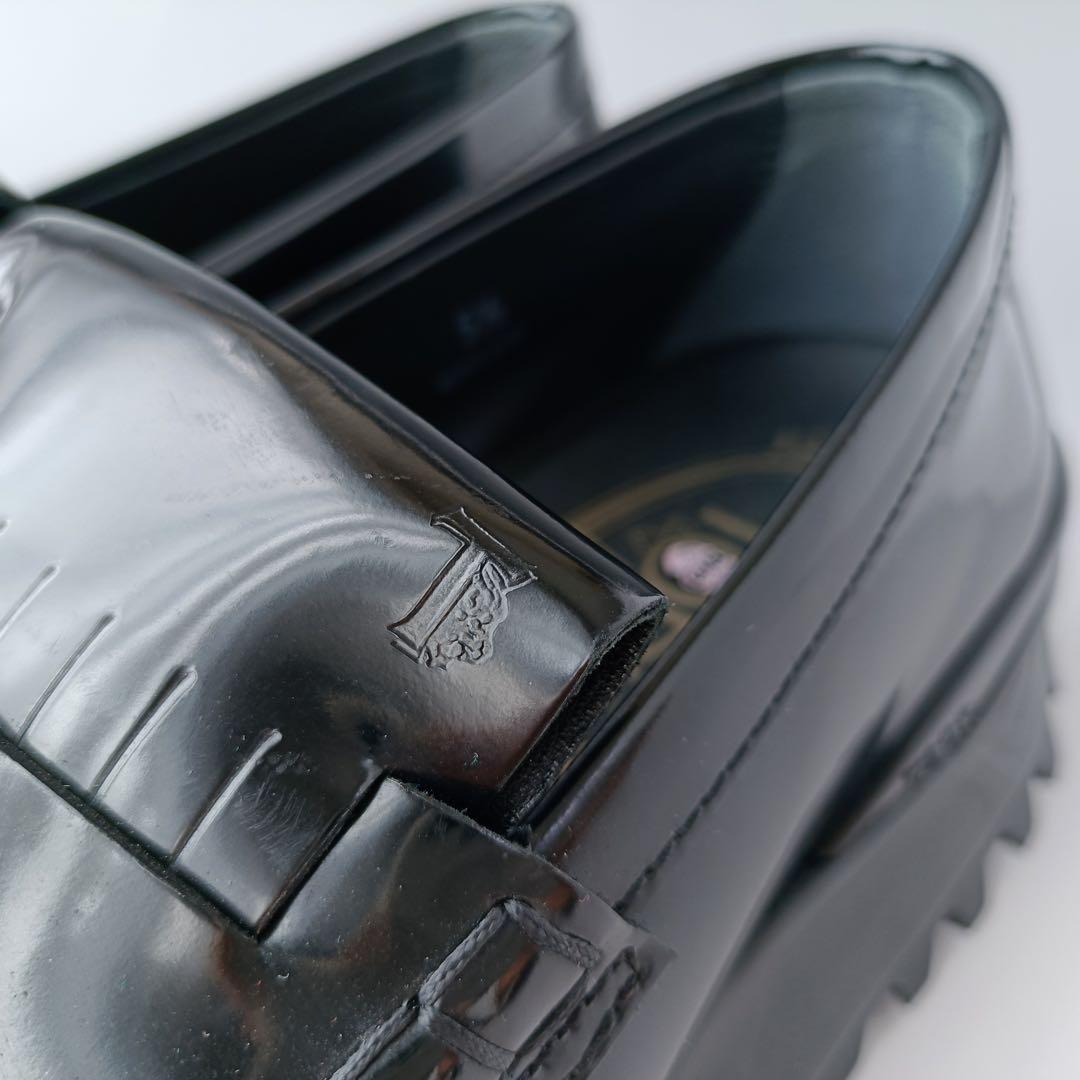 【美品】トッズ　ローファー フリンジ　厚底　TOD'S イタリア製　ブラック
