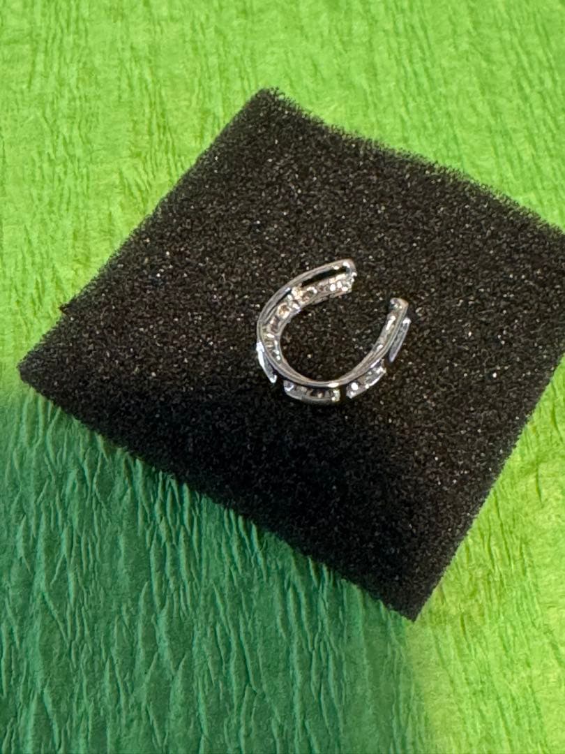 ダイヤモンド　馬蹄形チャーム　K18 0.2カラット　未使用新品