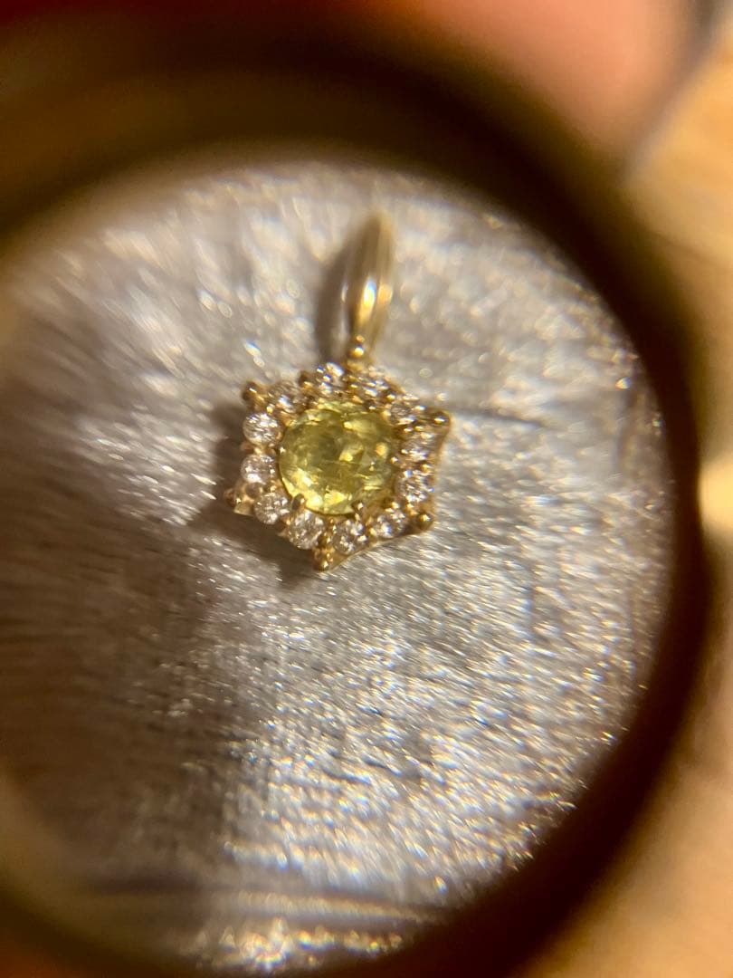 き*ん様 K18＊スフェーン星型 ペンダントトップです