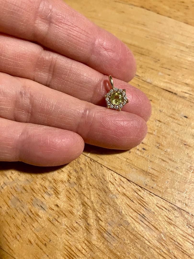 き*ん様 K18＊スフェーン星型 ペンダントトップです