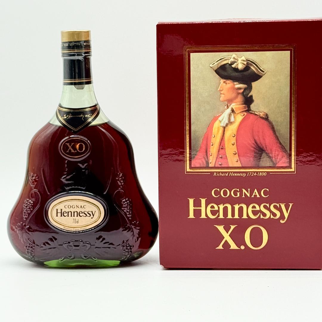 ⑫Hennessy XO コニャック グリーンボトル　金キャプ 箱付
