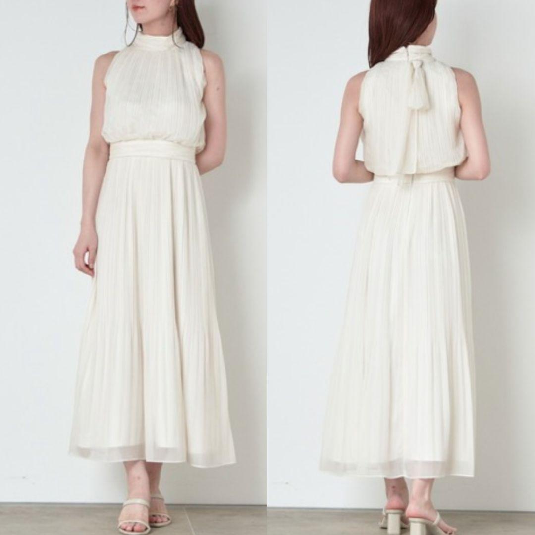 SNIDEL♡シフォン　プリーツ　フレア　ワンピース