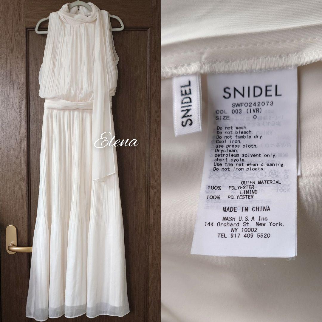 SNIDEL♡シフォン　プリーツ　フレア　ワンピース