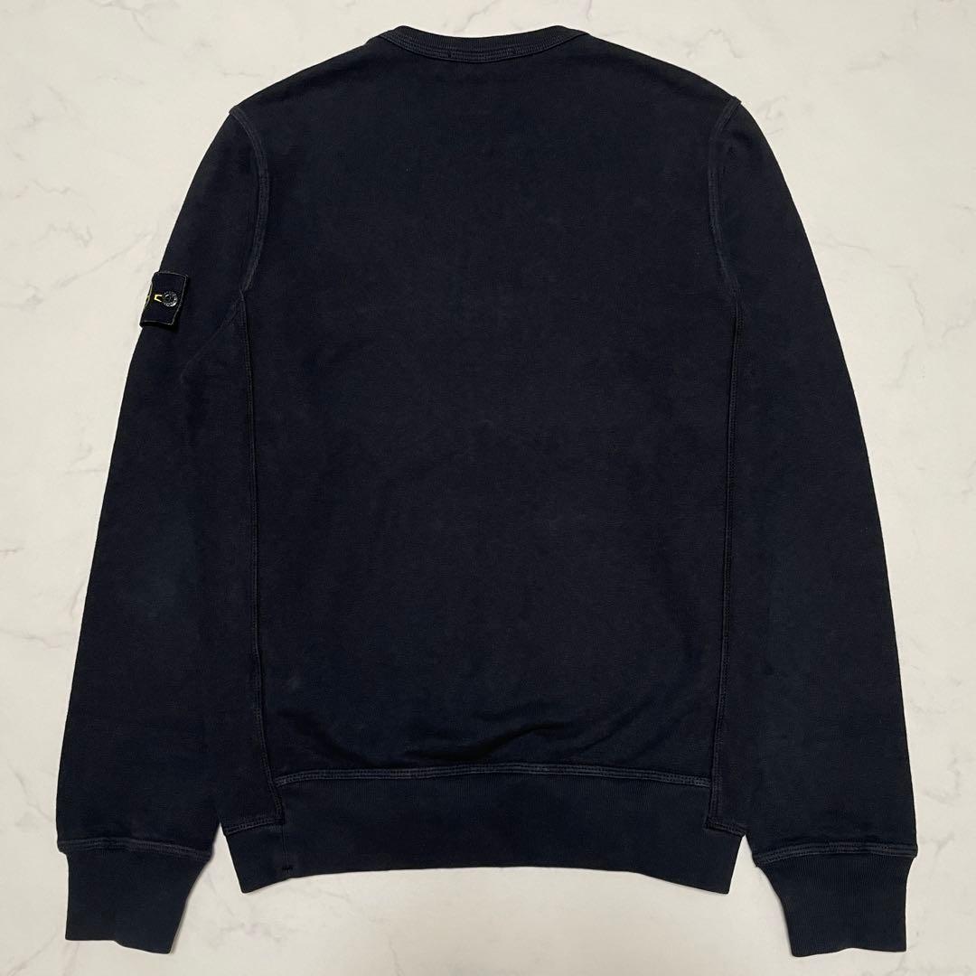 STONE  コットン　クルーネック　トレーナー　ブラック　Sサイズ