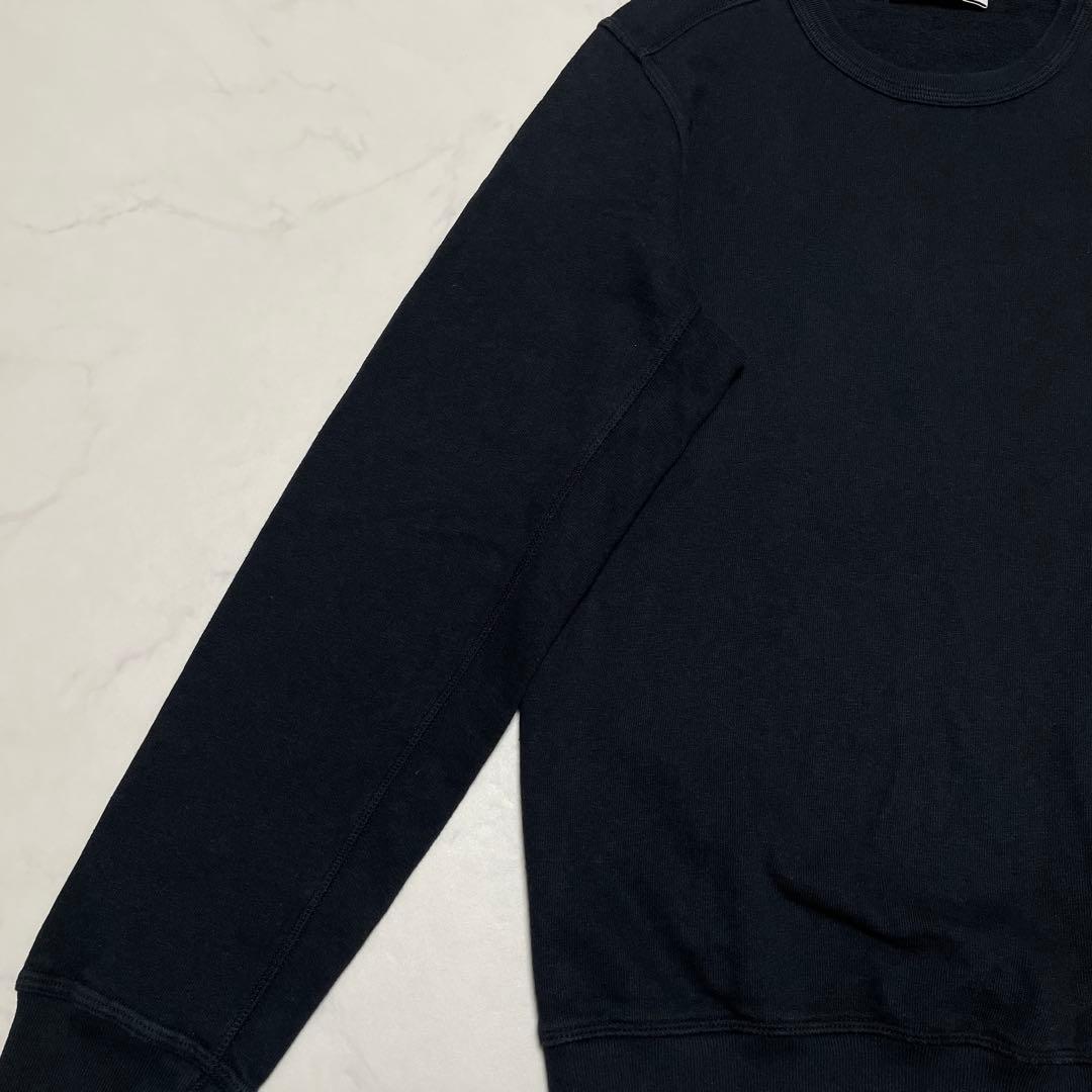 STONE  コットン　クルーネック　トレーナー　ブラック　Sサイズ