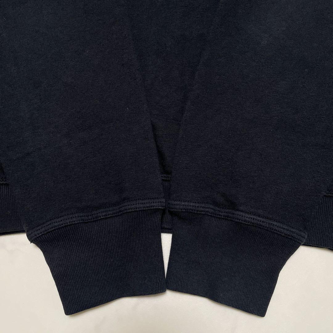 STONE  コットン　クルーネック　トレーナー　ブラック　Sサイズ