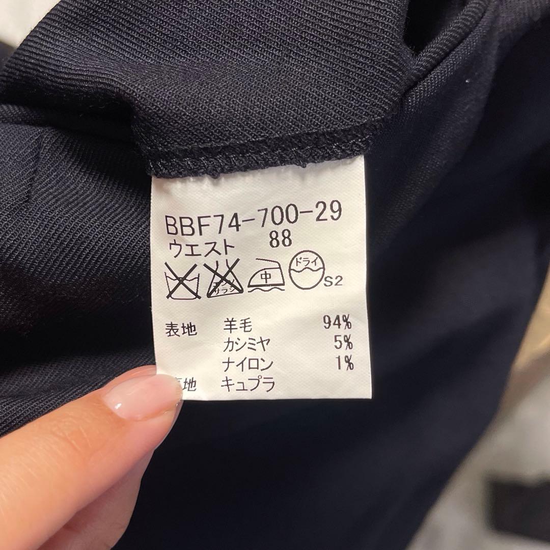 BURBERRY ブラック スーツ ジャッケットBB5 パンツ ウエスト88