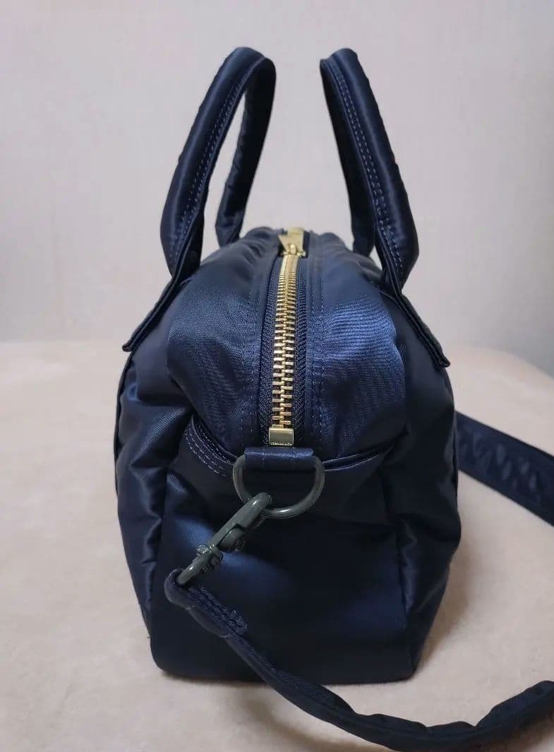 【美品】PORTERポーター TANKER ボストンバッグ アイアンブルー