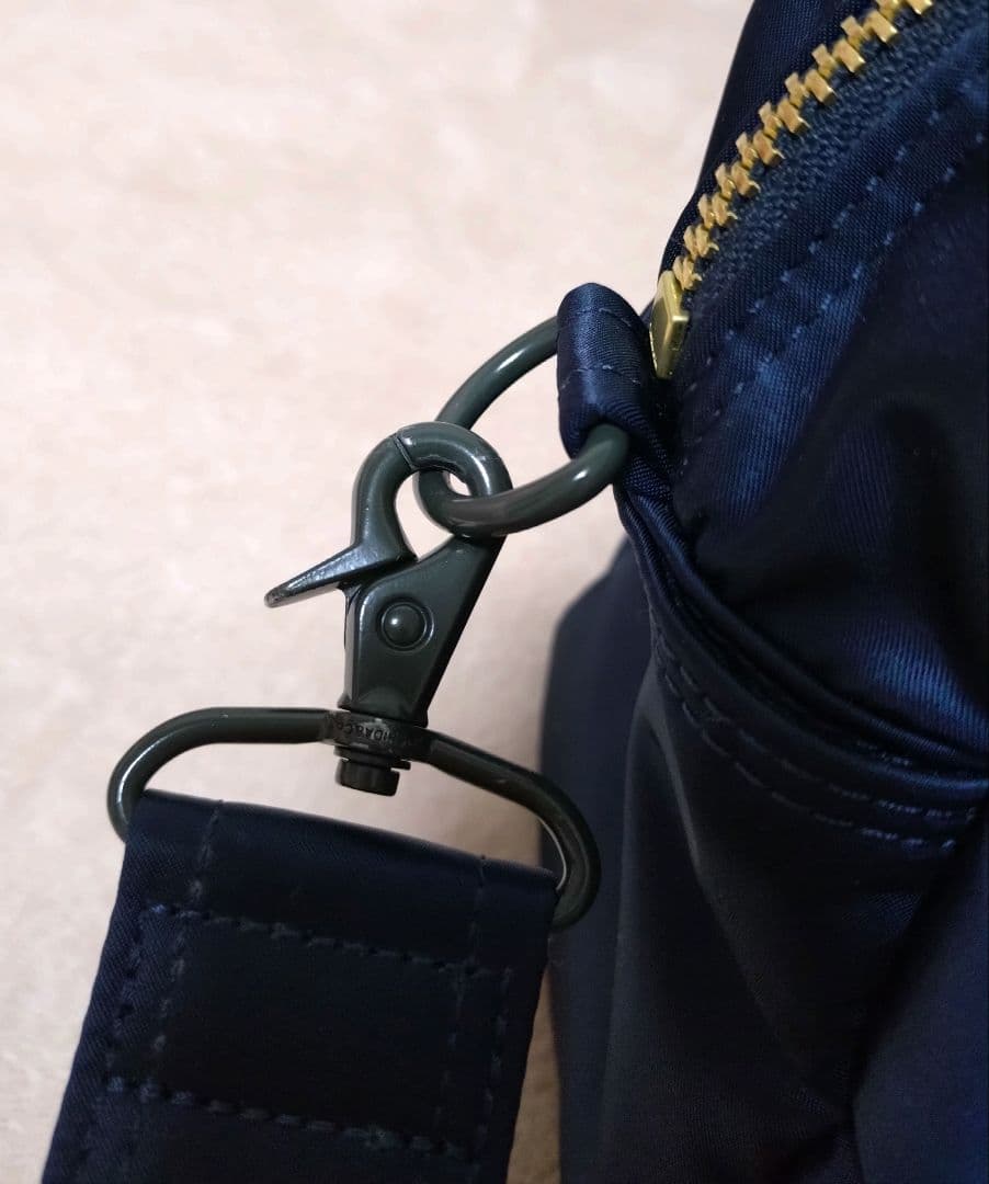 【美品】PORTERポーター TANKER ボストンバッグ アイアンブルー