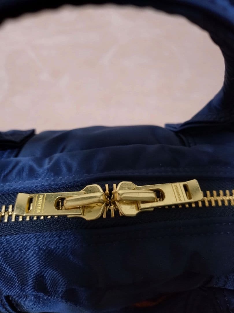 【美品】PORTERポーター TANKER ボストンバッグ アイアンブルー