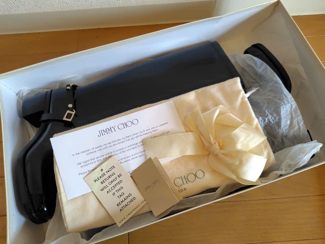 ◎最終セール　極美品【JIMMY CHOO】ブラック長靴 38